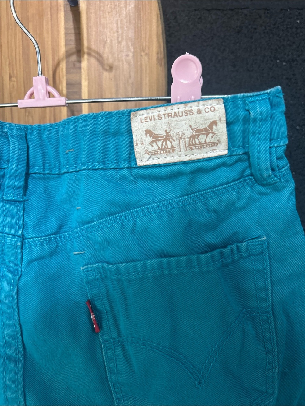 Levi's Kids Teal Blue Cotton Jeans